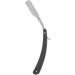 Men's Stainless Steel Straight Razor - Premium Barber Shaver Replacement in Black | Close Shaves & International Shipping - Buy Online on GoSupps.com