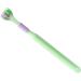 Buy Soft Hair Manual Toothbrush - 3-Piece Three-Sided & Tongue Scratcher - Ideal for Kids & Adults - Green - International Shipping Available - Buy Online on GoSupps.com