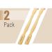 Slick Bamboo Back Scratcher Set - 16.5 Long Handle for Men and Women - Wooden Bamboo Wood - 2 Pcs - Buy Online on GoSupps.com