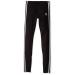 adidas Originals Girls' 3 Stripes Leggings Large Black/White