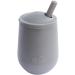 ez pz Mini Cup + Straw Training System - Pediatrician-Designed 100% Silicone Cup for Infants & Toddlers - Gray - 9 Months - Buy Online on GoSupps.com