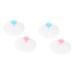 Minkissy 4 pieces of shampoo brush silicone scalp massager hand scrubber bathroom cleaner brush bathing scrubber cleaning tool scalp massager for Miss Bath Brush Handheld polyethylene