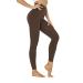 High Waisted Leggings for Women Pack-Black Active High Waisted Soft Tummy Control Workout Running Yoga Pants C-1 Pack Small-Medium 6-1 Pack Brown
