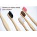 Biodegradable Bamboo Toothbrushes Set with Travel Case & Floss Picks |TanAisu (2 Brown 2 Black 2 White 1 Purple 1 Fuchsia) | Eco-friendly Dental Care Kit - Buy Online on GoSupps.com