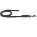 Fat leather line 1m / 1.35m / 2.20m / 3m chrome or brass without hand loop (2.20m x 8mm black chrome hook) 2.20m x 8mm black chrome hook