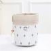 Xiangate Barrel Shaped Cosmetic Bag for Travel | Stylish White Flamingo Make-up & Brush Storage | Hangable Cultural Bags with Cord - Buy Online on GoSupps.com
