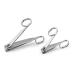 EZ Grip Nail Clipper Premier Nail Clipper Scissor Grip Nail Clipper Sharp Stainless Steel Blade for Finger Nail Toe Nail Clippers Set for Women and Man Silver - 2 Pack (Large and Small) Style-2