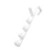 OATIPHO Hanging Rack 2pcs 5 Hooks Hanging The Hat White Over Multifunctional Coat Hanger Plastic Rack Towel Door Holders 2pcs White