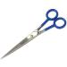 Hairdressing Scissors 7 Barber Sharp Hair Scissor Stainless Steel Hair Cutting Shears for Women and Men Barber Shears Beard Grooming Pet Grooming for Home and Professional Use (Blue)