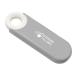 Slim Travel Pill Organizer Small Pill Case Fits in Purse or Pocket Compact Portable Pill Holder Stylish 3 Compartments Daily Vitamin Box (Grey)