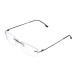 Rongchy Super Light Titanium Nearsighted Short -sighted myopia Work glasses -0.50-6.00 To strengthen men women fashion borderless nearersted glasses -4.5 black