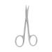 Spire Facial Hair Scissors Eyebrow Trimmer Grooming Scissors for Eyebrow Shaping Ear Nose Nostril Hair and Mustache Trimming for Men and Women (Stainless Steel) Iris Curved Stainless Steel - 4.5''