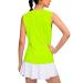 YYV Women's Workout Tank Tops Lightweight Sleeveless Shirts for Women Loose Fit Tops for Athletic Running Tennis Yoga Yellow Green Medium