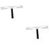 Beavorty Eyebrow Shapes Stencil 2 Pcs Eyebrow Stencil Eyebrow Balance Ruler Brow Stencils Stainless Steel Triangular Ruler