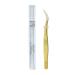 Vetus Stainless Steel Straight Tip Tweezers for Eyelash & Eyebrow Extension - Golden (MCS-19) - Buy Online on GoSupps.com