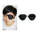 Black Eyepatch - Adjustable Single Eye Mask for Amblyopia Recovery | Comfortable Concave Shape for Adults (Size L - Buy Online on GoSupps.com