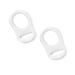 Lmyzcbzl Silicone Dummy Clips Adapter 2 Pcs Silicone Button Ring Silicone Adapter Ring Dummy Pacifier Clip Adapter for Button-Style Pacifier transparent