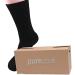 Physicians Approved Bamboo Diabetic Socks Crew (3 Pack) - Adult Size 8-13 (Black) - Medium-Large - Buy Online on GoSupps.com