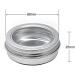 Zeoabsy 50 Pack 60ml Silver Aluminum Tin Cans with Screw Cap & Viewing Window - Ideal for DIY Ointments Candles Cosmetics & Shaving Soap - Buy Online on GoSupps.com