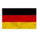 QUISAL Germany flag 90cm x 150cm - Germany flag Germany fan articles EM 2024 fan flag lightweight flag party bar decoration football World Cup Euro Olympic - 100% polyester