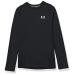 Under Armour Boys' ColdGear Long Sleeve T-Shirt Black (001)/White Medium