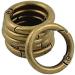 BESSTUUP 6pcs Spring Snap Hook Zinc Alloy Ring Clip - Handbag Shoulder Strap Keychain Keyring for Climbing - Bronze - Buy Online on GoSupps.com