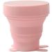 Buy Collapsible Travel Cup - Foldable Silicone Cup for Home & Travel - Menstrual Cup Storage - Pink - Buy Online on GoSupps.com