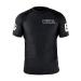 CompLite Ranked Rash Guard | Short Sleeve | No GI Brazilian Jiu Jitsu | MMA BJJ Wrestling Training Water Sports | Black | Large