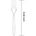 Liacere 360-Piece Heavyweight Clear Plastic Forks - 6.7inch Disposable Cutlery for Parties and Restaurants - Buy Online on GoSupps.com