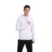 ARECON Men's UPF 50+ Running Stretch Jacket Slim Fit Tracksuit Hoodie Long Sleeve Full-Zip Jogging Sports Fitness Gym Shirt Large White