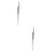 BIUDECO 6 Pcs Clip Stainless Pimple Remover Blackhead Extractor Blackheads Kit Stainless Steel Silver