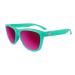 Knockaround Premiums Sport - Polarized Running Sunglasses for Women & Men - Impact Resistant Lenses & Full UV400 Protection Aquamarine / Fuschia