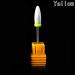 3/32" Medium Flame Cuspidal Nail Art Drill Bit Polish Tool Ceramic Mounted Grinding Stone Head Electric Manicure Cutter - (Color: YW)