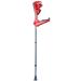 ATHUAHLR Forearm Crutches Adjustable Cane Height Adjustable Elbow Walking Crutches Light Easy Carry Aluminum Alloy Forearm Crutch for Men/Women Open Cuff Crutches with Comfort Grip Lightweight Arm Red