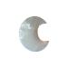 Faceted Crescent Moon Crystal 3x2cm Opalite