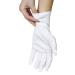 ANSMIO 2 Pairs Cotton Gloves, White Gloves for Dry Hands, Cotton Gloves for Eczema, Moisturizing Night Gloves, White Gloves 100% Cotton, Size M (2 Pairs) (Medium)2 Pairs