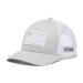 Columbia PFG Fish Flag Mesh Snap Back-High Cool Grey, White One Size