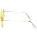 ALWAYSUV Classic Vintage Metal Frame Glasses - Decorative Yellow Eyewear for Stylish Protection - Buy Online on GoSupps.com