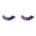 Desikixudy Magnetic Eyelashes Handmade Reusable 3D False Eyelashes for Makeup Faux Cils Magnetique Naturel Purple CL12