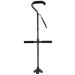 Telescopic Non Slip Crutches Folding Crutche Old Man Get Up The Auxiliary Armrest Walking Stick Aluminum Cane Height Adjustable Four-Legged Advanced Canes Black 97 crutch-11.19 for Arthritis Elderly
