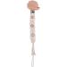 GLASSNOBLE Baby Pacifier Chain - Beech Wood with Clip & Cotton Rope - Cloud Design Nipple Holder - Safe & Stylish International Shipping - Buy Online on GoSupps.com