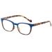 Dallas Reading Glasses Stylish Unisex Prescription Quality Readers Anti-Reflective coating Spring hinges Comfortable Oval reader Tortoise and Navy 1.75