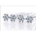 Vpang 20 Pcs Wedding Bridal Rhinestone Crystal Hair Pins Clips - Blue Flower Headwear for Women | Wedding Decorative Hair Accessories - Buy Online on GoSupps.com