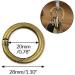 BESSTUUP 6pcs Spring Snap Hook Zinc Alloy Ring Clip - Handbag Shoulder Strap Keychain Keyring for Climbing - Bronze - Buy Online on GoSupps.com