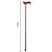 Wooden Cane Solid Walking Stick Wooden Cane Household Old Man Walking Stick Long Handled Crutches Out Walker Walking Stick Red for Elderly Seniors (Color : Red) - Buy Online on GoSupps.com