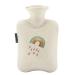 Heat bottles/classic hot water bottle hot water bottle with a soft fleece cover durable warm-up bag reusable portable ideal for pain relief heat and cold therapy