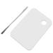 S-TROUBLE 1 Set Acrylic Transparent Makeup Palette Painting Mixer with Spatula Nail Art