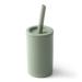 Topgomes Toddler Straw Cup  Food Grade Silicone Training Cup for Baby  Come with Straw Brush  BPA Free  7 oz (Sage)