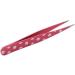 U-M 2 pcs Tilting Tweezers Eyebrow Hair Finishing Tools Stainless Steel Dot Printing Hair Removal Tool Clip as shown - Buy Online on GoSupps.com