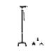 Elderly Cane Old Man's Four-Legged Cane Multifunctional Crutches Lighted Cane Multi-Legged Interchangeable Crutches Retractable Walking Stick Aluminum Crutches Elderly Walker It's so Kind of You Black
